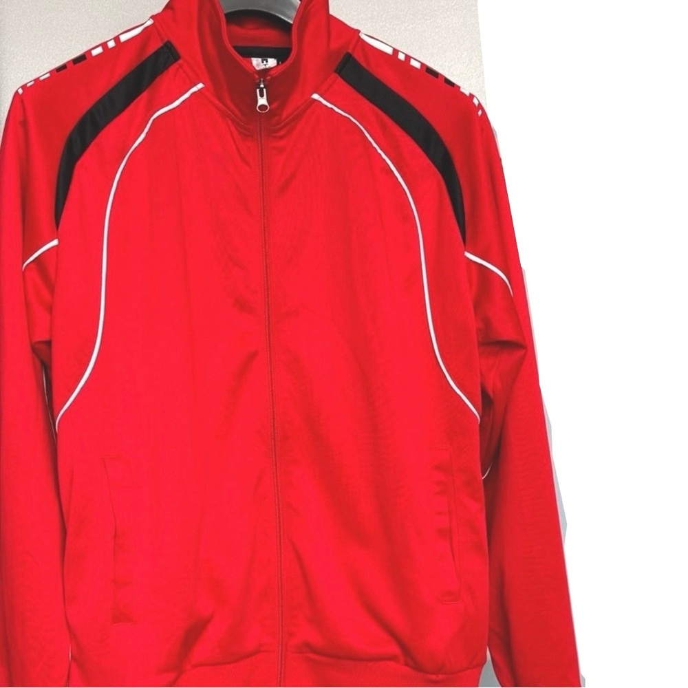Stylish Red and Black Windbreaker for Men